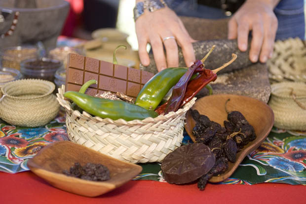 Chiles & Chocolate event at botanical gardens
